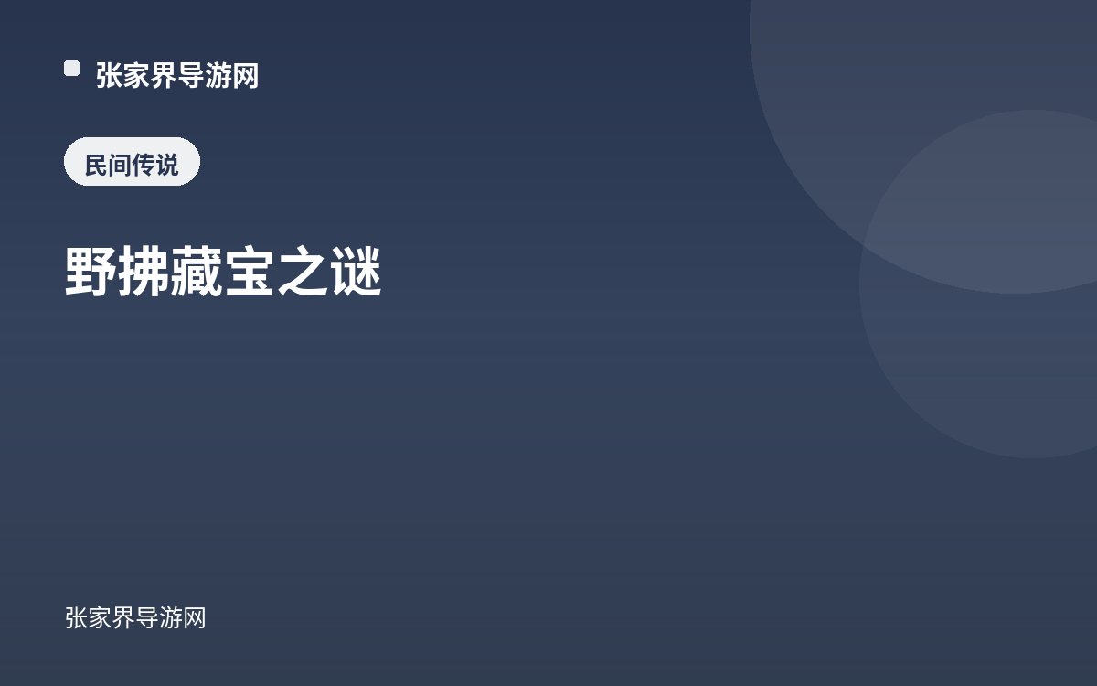 野拂藏宝之谜