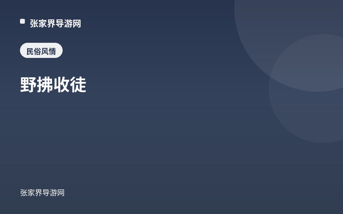 野拂收徒